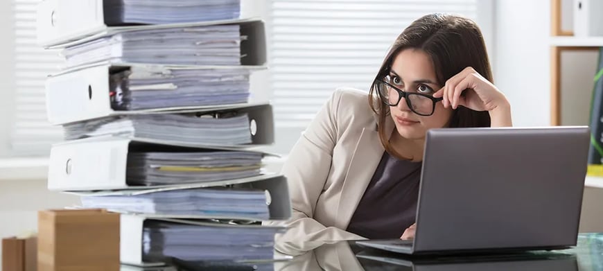 Worried business woman