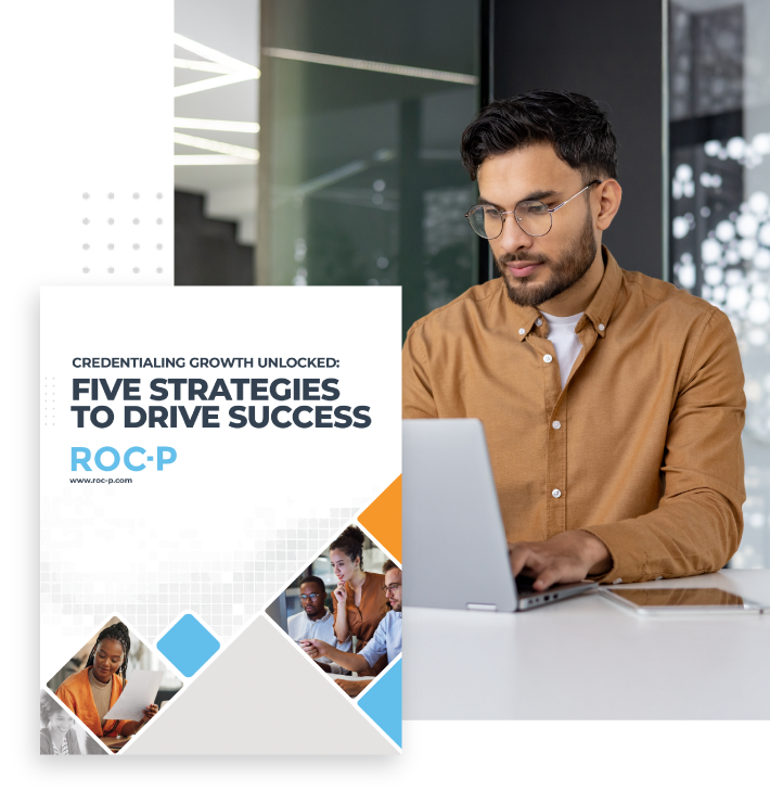 The cover of ROC-P's Guide to Unlocking Credentialing Growth