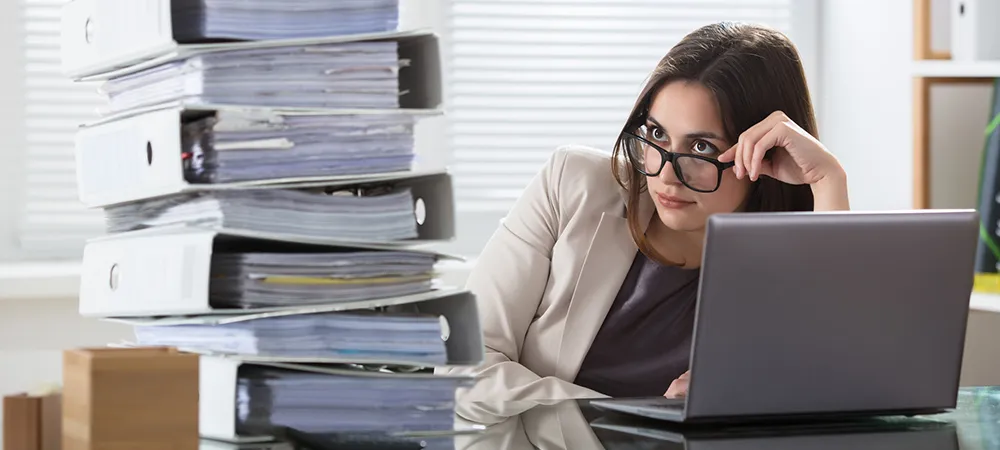 Worried business woman