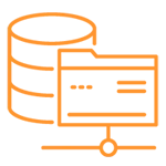 Computer screen and server icon